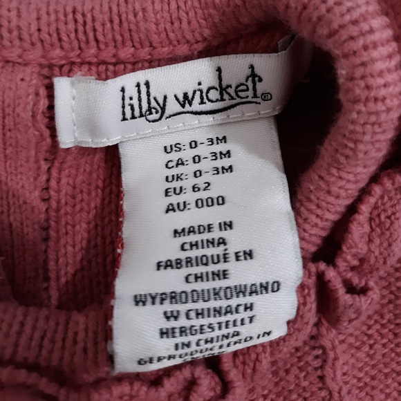 Pink baby girl dress with hat of its match - Picture 3 of 3